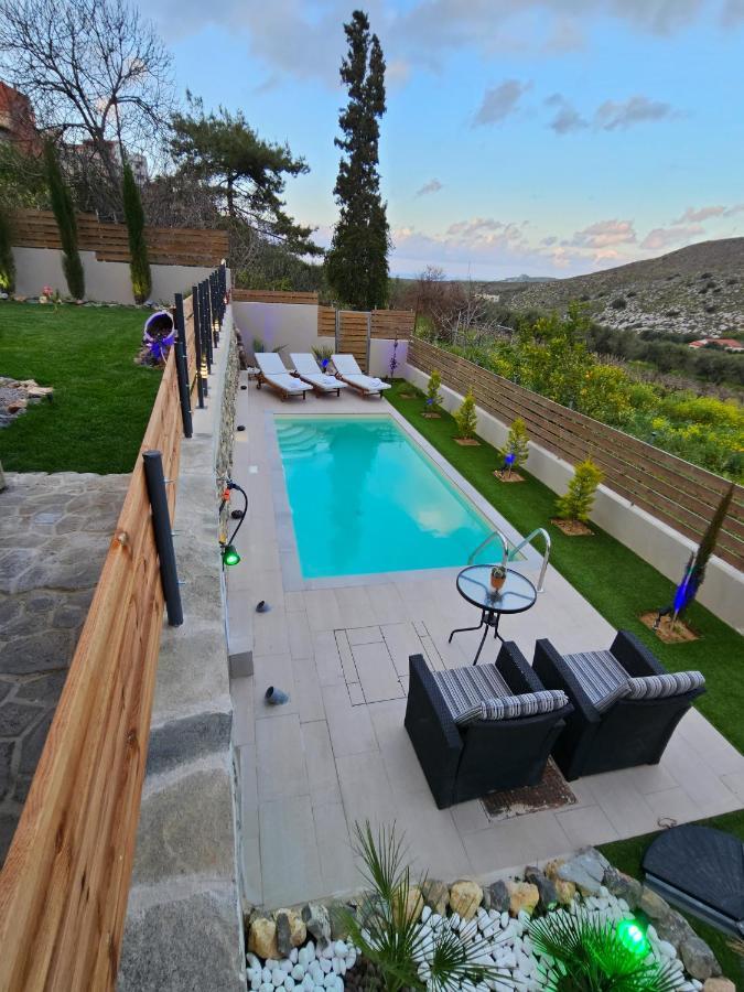 Elia Paradise Villa With Private Pool Ираклион Экстерьер фото